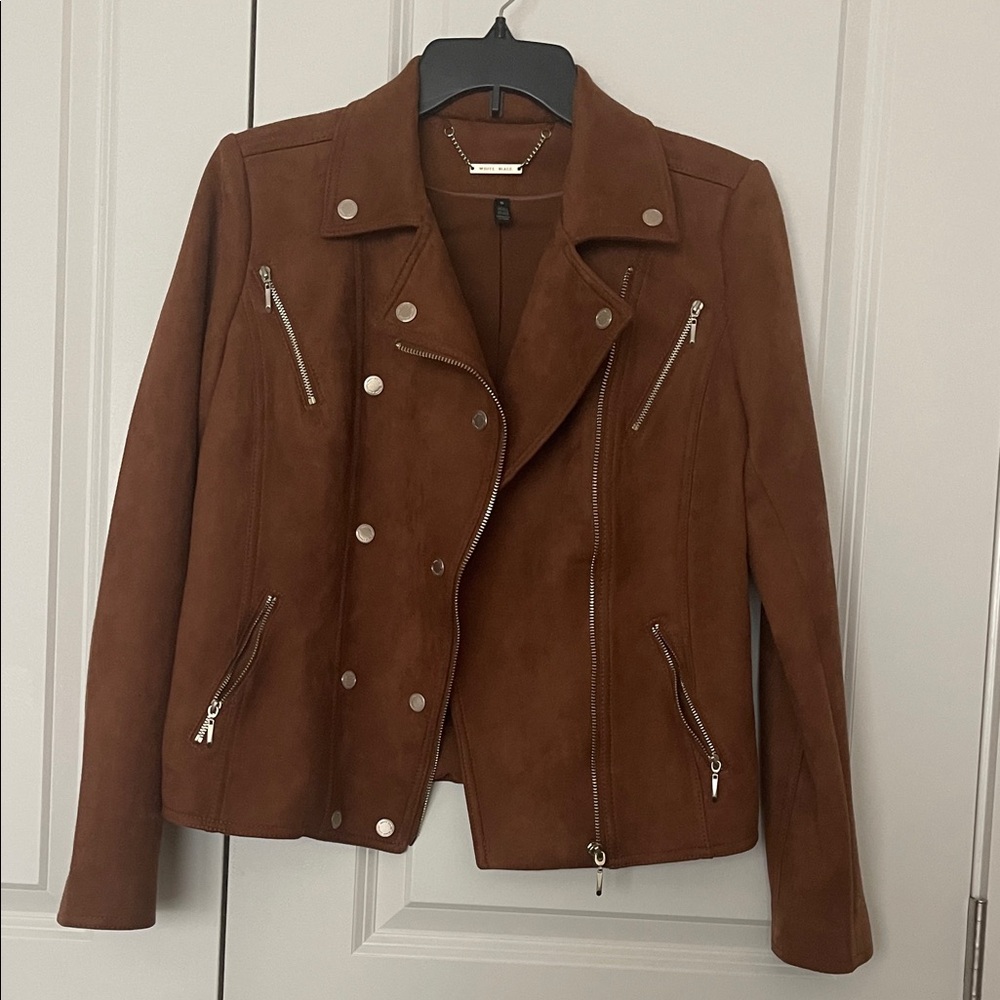Brown Suede WHBB Moto Jacket